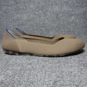 Rothys Ballet Flats Womens Size 10 Beige Slip On Shoes Classic Round Toe